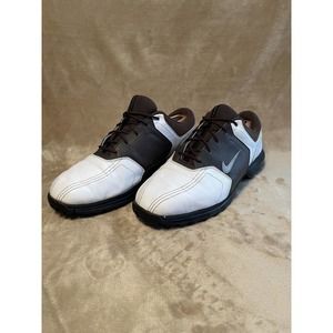 Nike Men’s Golf Shoes Cleats Size 9 W Brown & White 336041-102 Lace Up 2008